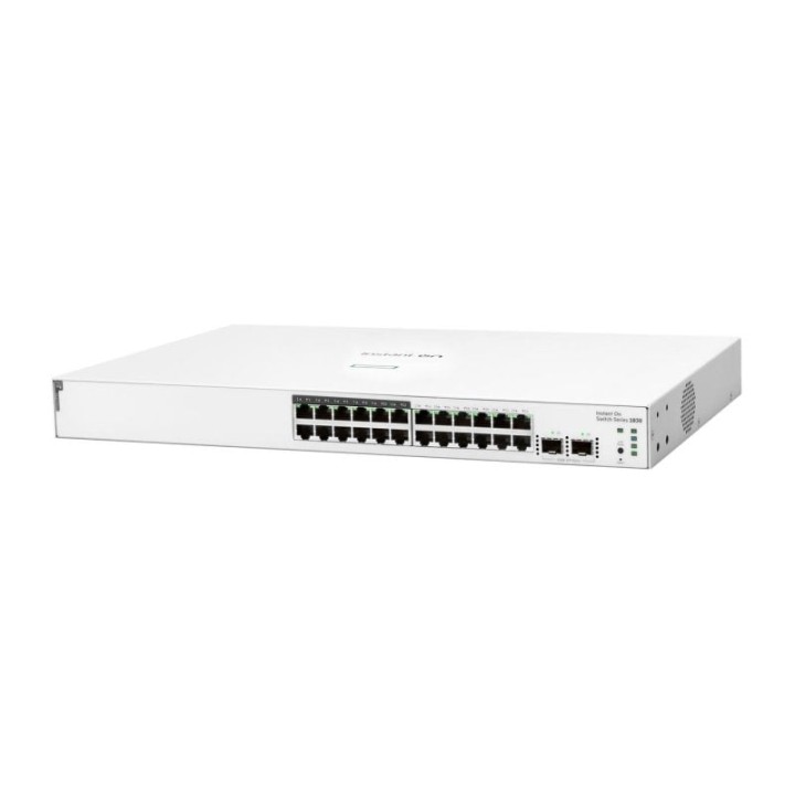 HPE Instant On 1830 Switch 24 Puertos 12p Clase 4 PoE 2SFP 195W Gestionado L2 Gigabit Ethernet 1U