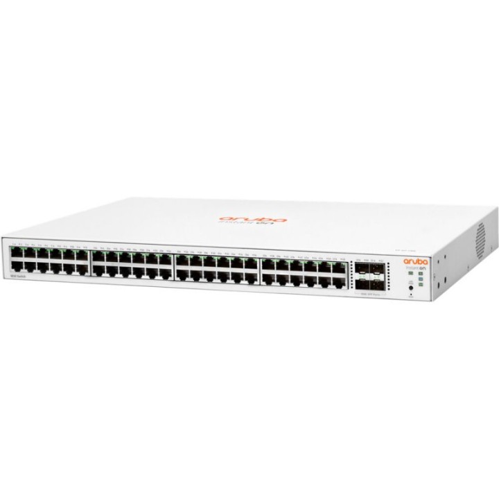 HPE Instant On 1830 48 Puertos 24p Class4 PoE 4SFP 370W Gestionado L2 Gigabit 1U