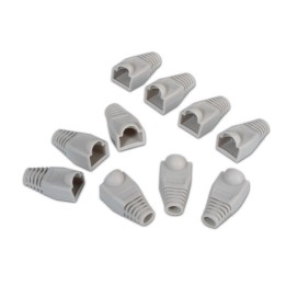Aisens Pack Fundas RJ45 Cat 6 Gris 10 Unidades