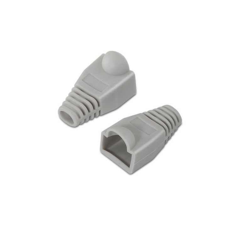 Aisens Pack Fundas RJ45 Cat 6 Gris 10 Unidades