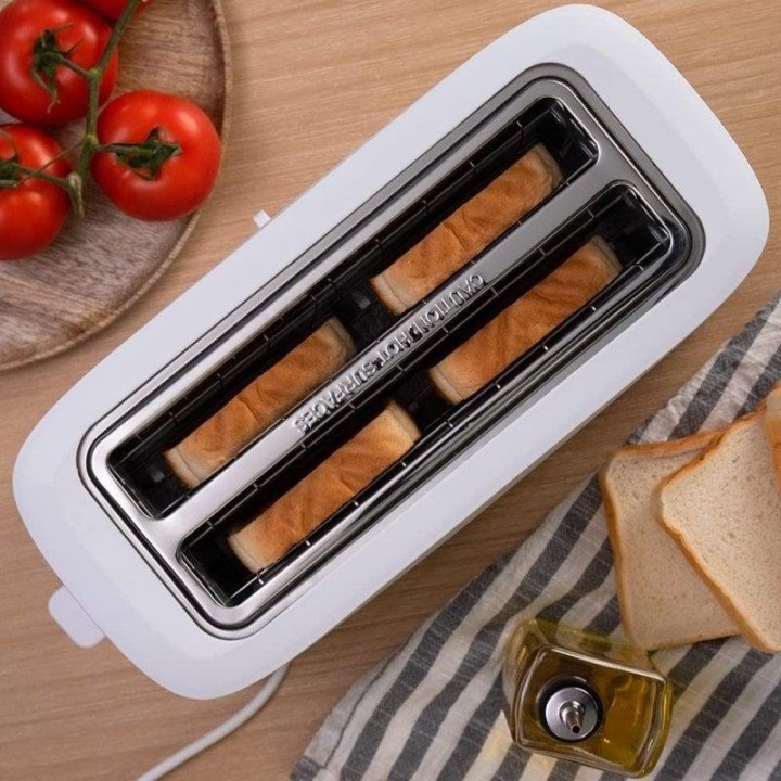 Cecotec Toast&Taste 16000 Extra Doble White Tostador 2 Ranuras 1630W Blanco