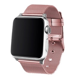 Cool Correa Metal Rosa para Apple Watch 42/44/45mm Series 1/2/3/4/5/6/7/SE