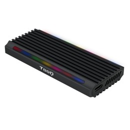 TooQ Shinobi Caja Externa para SSD M.2 NGFF/NVMe USB-C 3.1 Gen2 RGB Negra