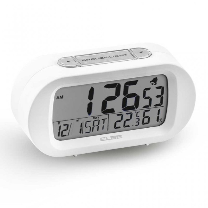 Elbe RD-009-B Reloj Despertador Blanco