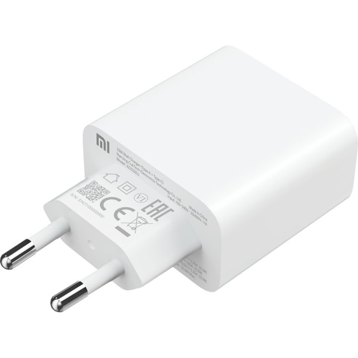 Xiaomi Mi Cargador de Pared Dual USB-A/USB-C 33W