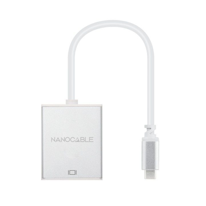 Nanocable USB-C/M a VGA/H 10cm Plata (10.16.4101)