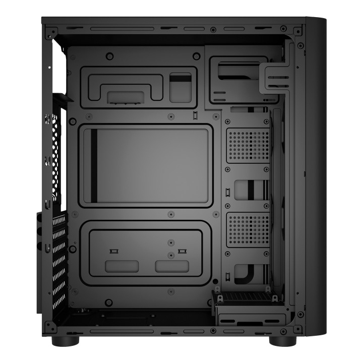 Caja UNYKA UK8026 USB-A/C ATX ITX mATX Negra (UK180260)