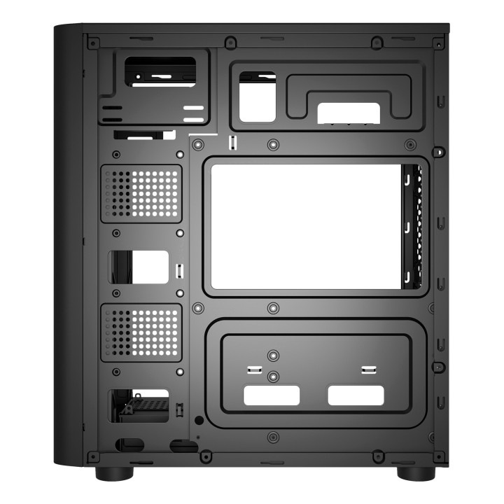 Caja UNYKA UK8026 USB-A/C ATX ITX mATX Negra (UK180260)