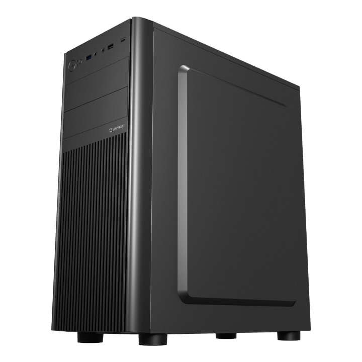 Caja UNYKA UK8026 USB-A/C ATX ITX mATX Negra (UK180260)