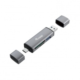 Equip Lector de Tarjetas Externo USB 3.0 Doble Conexión USB/USB-C