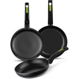 Monix Green Set de 3 Sartenes Inducción Aluminio Forjado