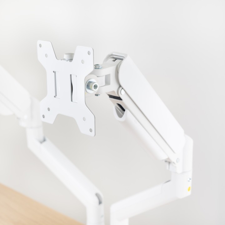 Soporte Mesa TooQ 13"-34" 2 Brazos Blanco (DB1434TNR-W)