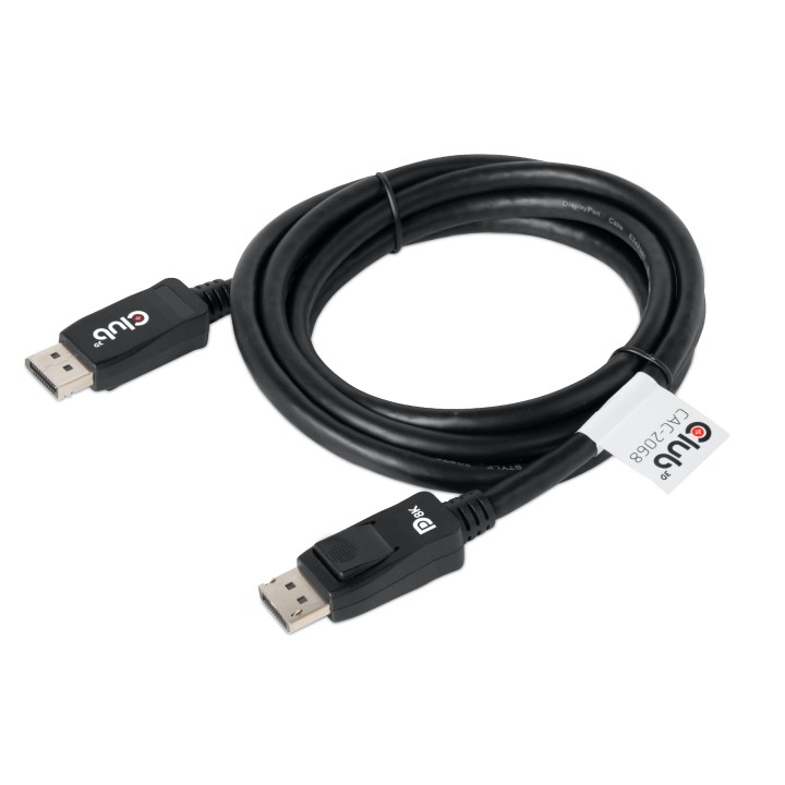 Cable Club 3D DP 1.4 HBR3 2m M/M Negro (CAC-2068)