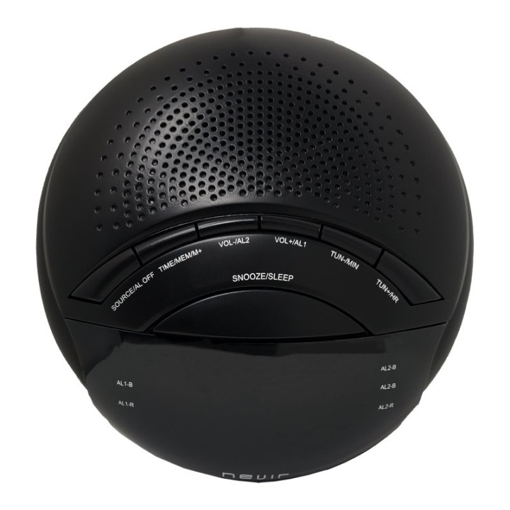 Nevir NVR-335DD Radio Despertador Digital Negra
