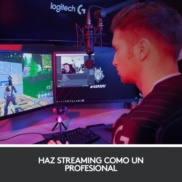 Logitech C922 Pro Stream Cámara Web para Streaming Profesional con Superrápido HD 720p a 60 fps