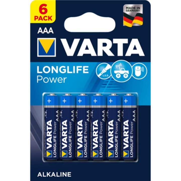 Varta LongLife Power Pack 6 Pilas AAA LR03