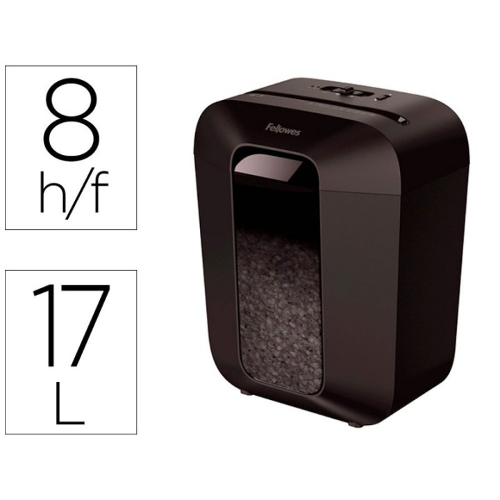 Fellowes LX-41 Destructora De Documentos Capacidad 8h Seguridad P4 17l