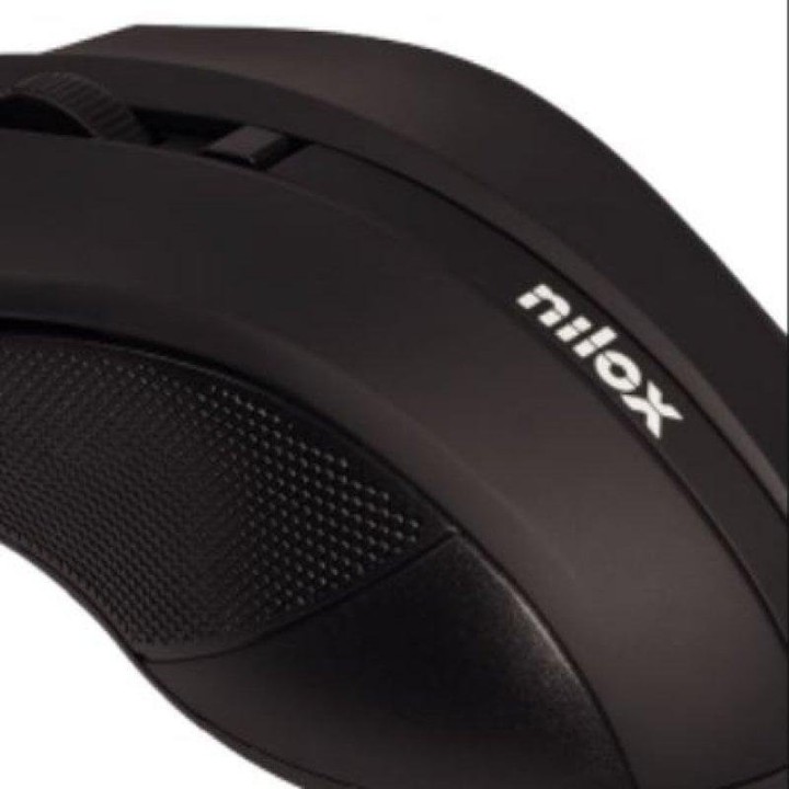 Ratón Nilox Óptico Ambidiestro USB 1600 DPI Negro Confortable