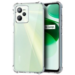 Cool Funda Antishock Transparente para Realme C35/Narzo 50A Prime