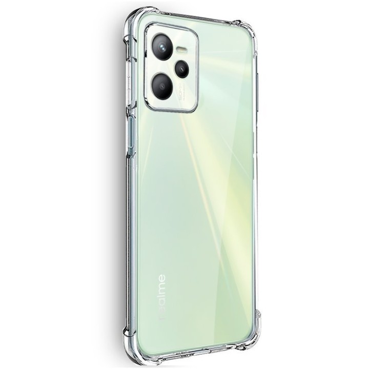 Cool Funda Antishock Transparente para Realme C35/Narzo 50A Prime