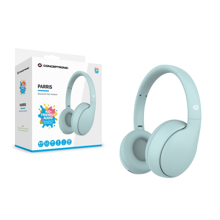 Auriculares CONCEPTRONIC BT 3.5mm Azul Claro(PARRIS04B)