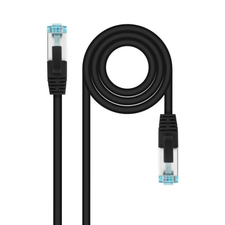 Nanocable Cable de Red Cat.7 600MHz LSZH SFTP PIMF AWG26 50cm Negro