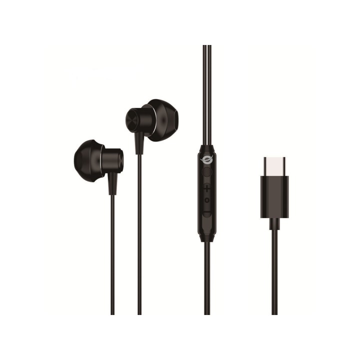 Auriculares CONCEPTRONIC USB-C Negros (BRENDAN04B)