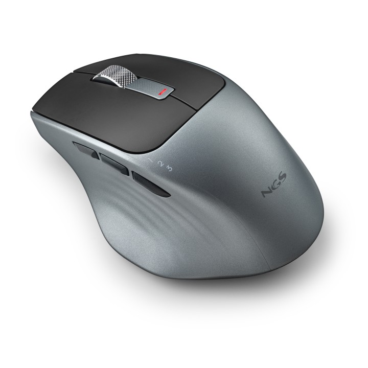 Ratón NGS RF Wireless/BT 1600dpi Negro/Gris (LUSH-RB)