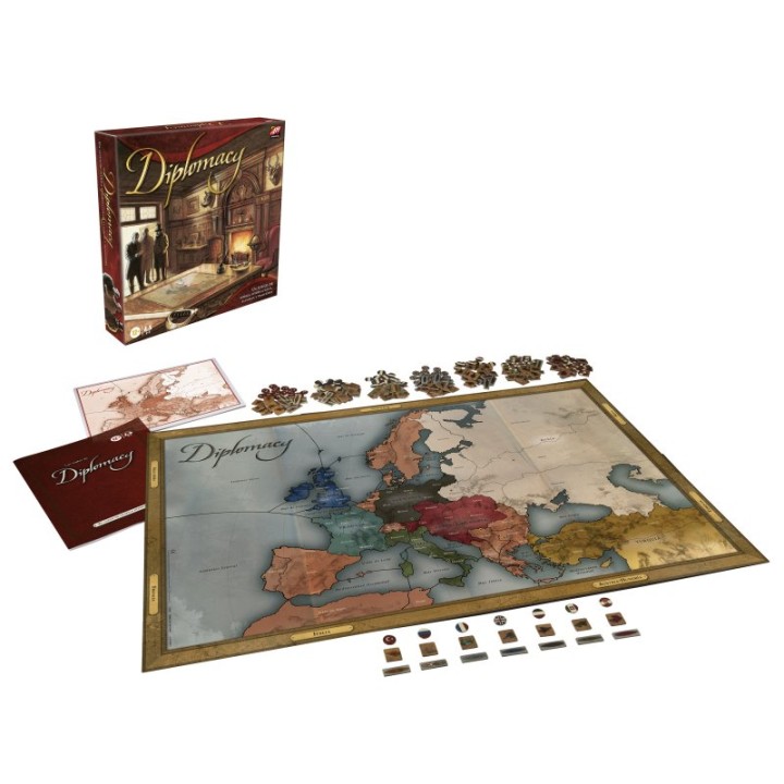 Hasbro Original Avalon Hill Diplomacy Versión En Español Juego De Mesa