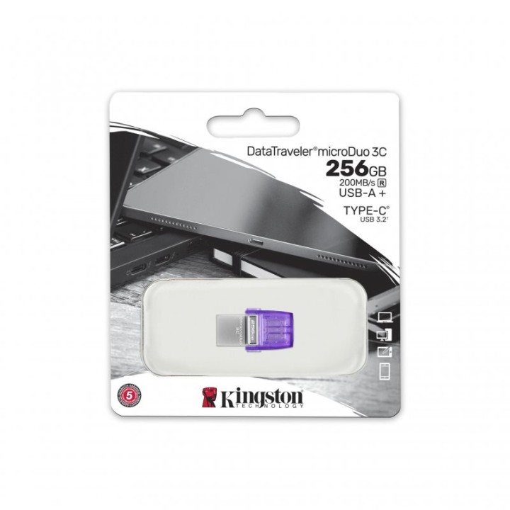 Kingston DataTraveler microDuo 3C 256GB USB 3.2 USB-C OTG