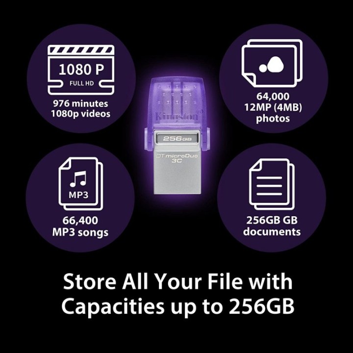 Kingston DataTraveler microDuo 3C 128GB USB 3.2 USB-C OTG