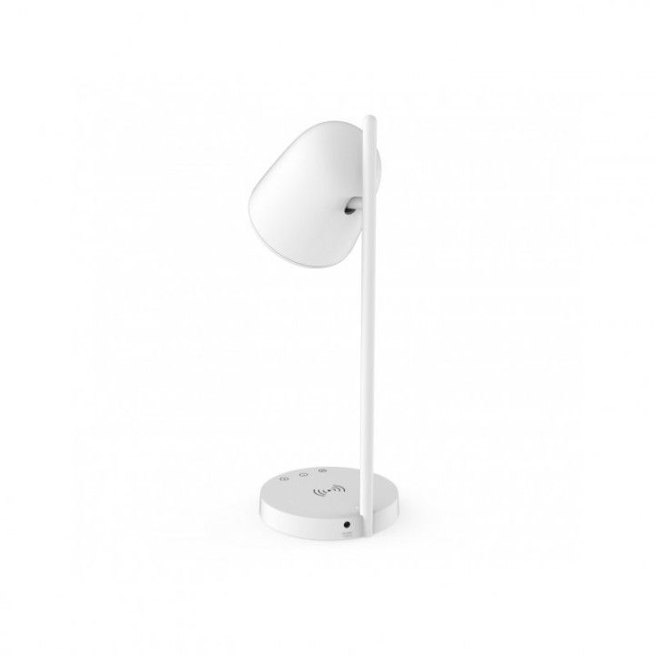 Muvit iO Lámpara Sobremesa WiFi con Base de Carga Inalámbrica G Blanca