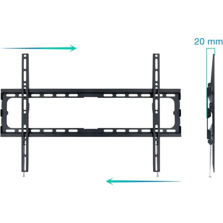 TooQ Soporte de Pared para Monitor/TV 37"-80" VESA 600x400 Máx. 45Kg