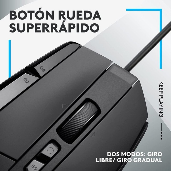 Logitech G G502 X Ratón Gaming Negro 25600 DPI