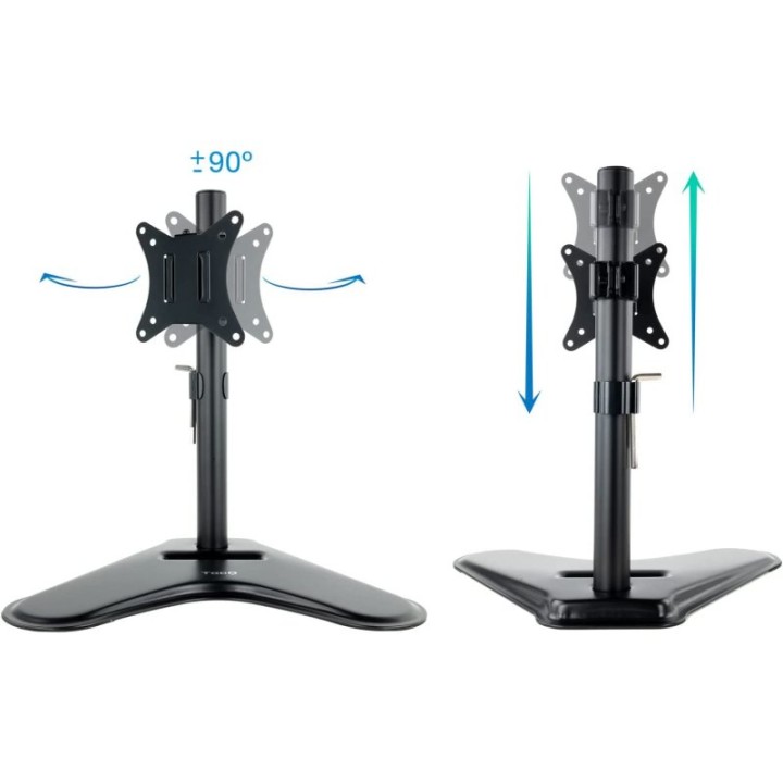 TooQ Soporte de Mesa Inclinable/Giratorio para Monitor 17"-32" VESA 100x100 Máx. 9Kg