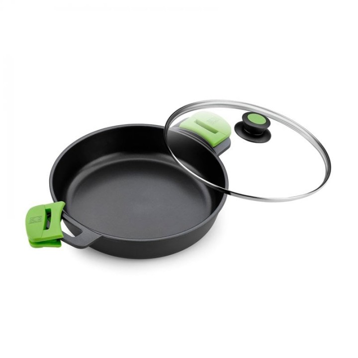 BRA Prior Cacerola Baja con Tapa Cristal 36cm Teflón