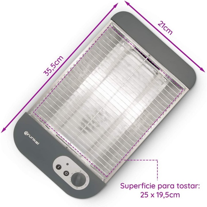 Grunkel TSP-G2 Tostador Plano 600W