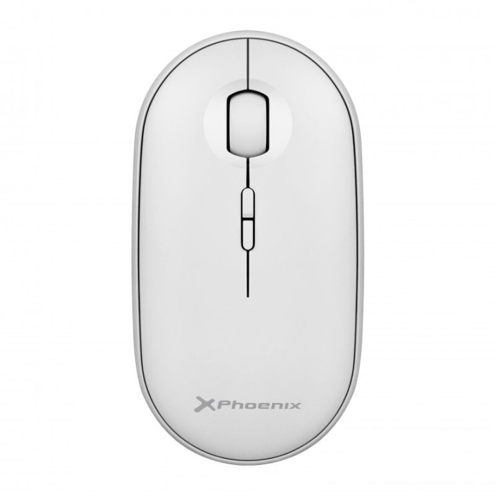 Phoenix Rebble Ratón Óptico Inalámbrico 1600 DPI Blanco