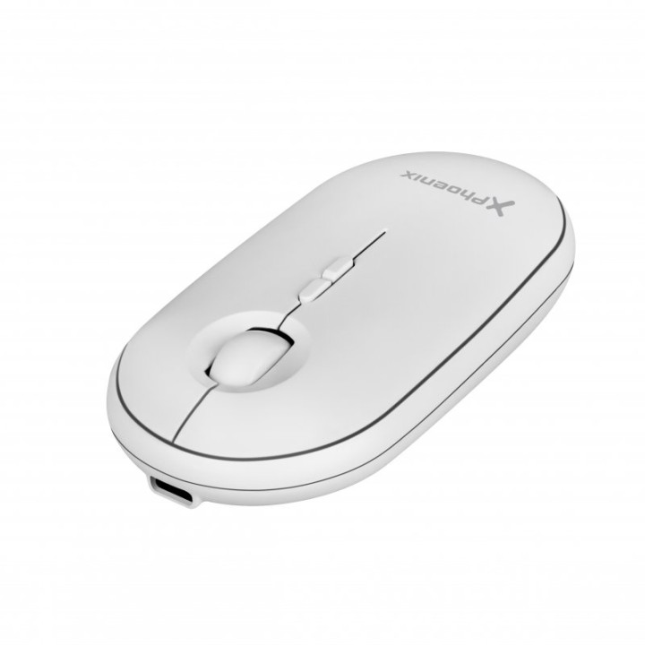 Phoenix Rebble Ratón Óptico Inalámbrico 1600 DPI Blanco