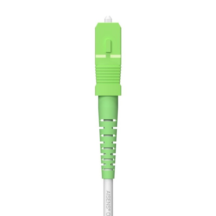 Aisens A152-0619 Latiguillo Fibra Óptica SC/APC a SC/APC Monomodo G657A2 150m Blanco