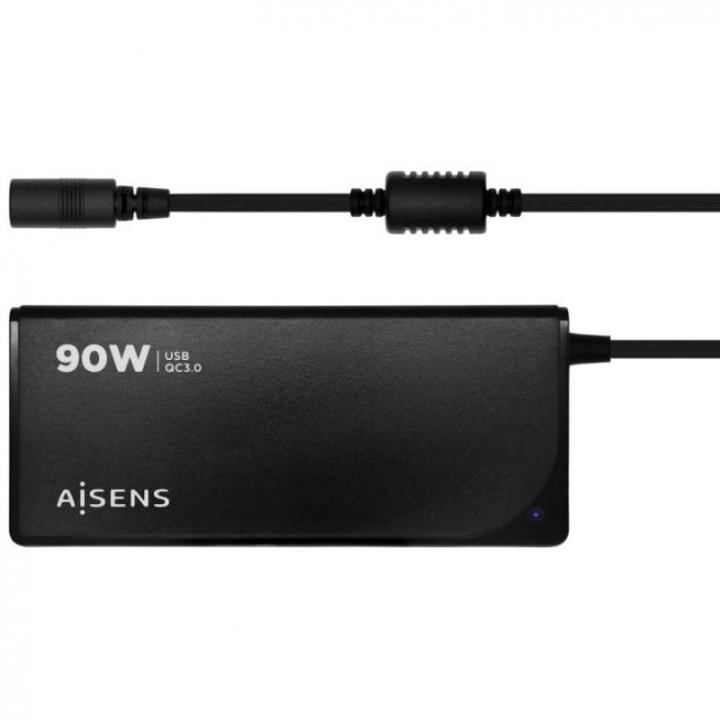 Aisens ASLC-90WAUTO-BK Cargador Universal para Portátiles 90W