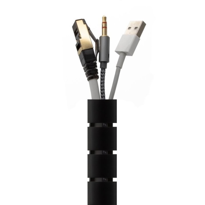 Aisens A151-0604 Organizador de Cables 2m Negro