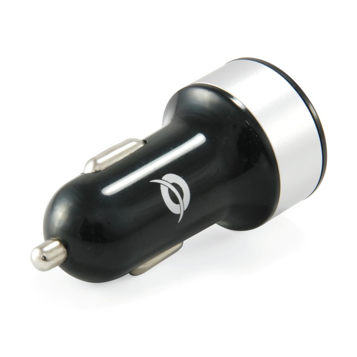 Cargador CONCEPTRONIC Coche 2xUSB 2.0 Negro (CUSBCAR2A)