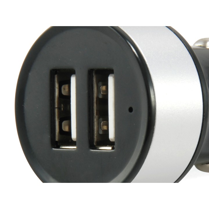 Cargador CONCEPTRONIC Coche 2xUSB 2.0 Negro (CUSBCAR2A)
