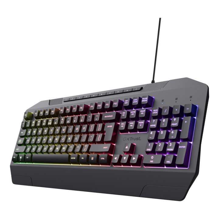 Teclado Gaming Trust GTX836 Evocx RGB USB Negro (24998)