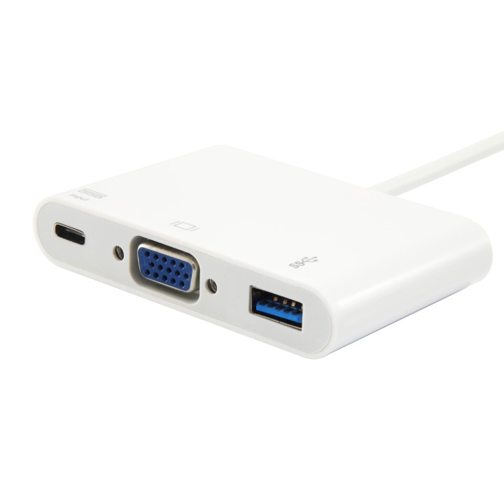 Adaptador EQUIP USB-C a USB-A/USB-C PD/VGA (EQ133462)