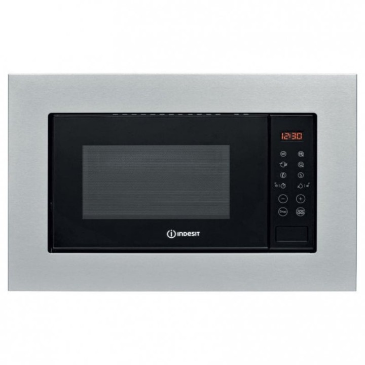 Indesit MWI 120 GX Microondas Integrable con Grill 20L 800W Acero Inoxidable