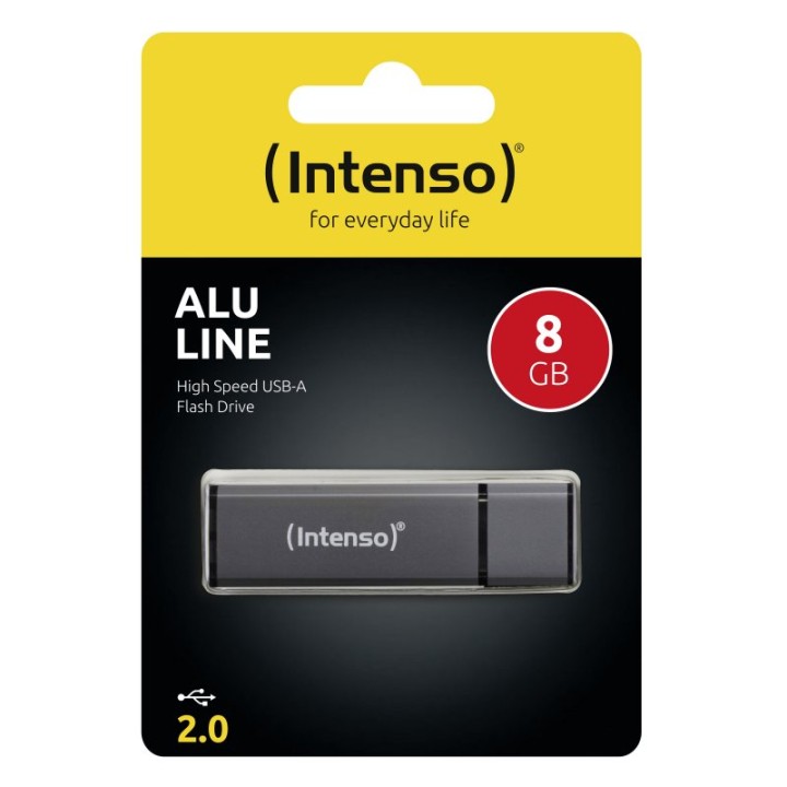 Intenso Alu Line 8GB USB 2.0 Antracita