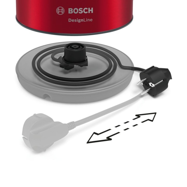 Bosch TWK3P424 Hervidor Agua 1.7L 2400W Rojo