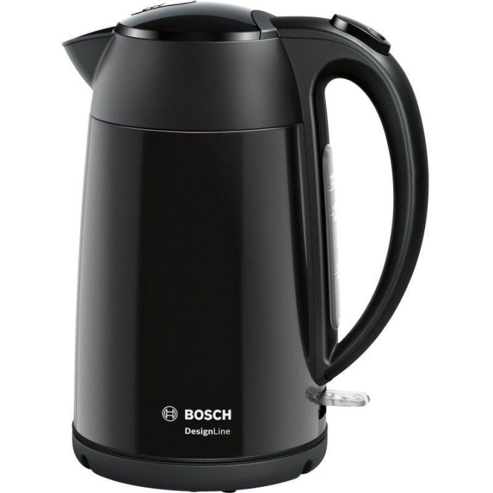 Hervidor eléctrico Bosch TWK3P423 1.7L 2400W Negro acero inoxidable